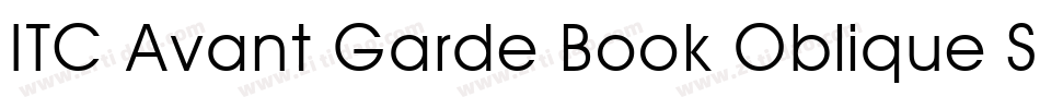 ITC Avant Garde Book Oblique SWA字体转换